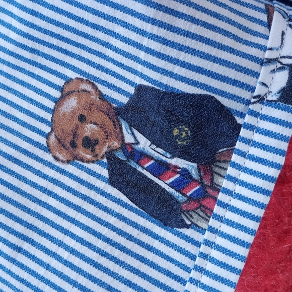 Vintage 90s Ralph Lauren Polo Bear Reworked Benny Shorts UNISEX ORIGINAL - Picture 7 of 7
